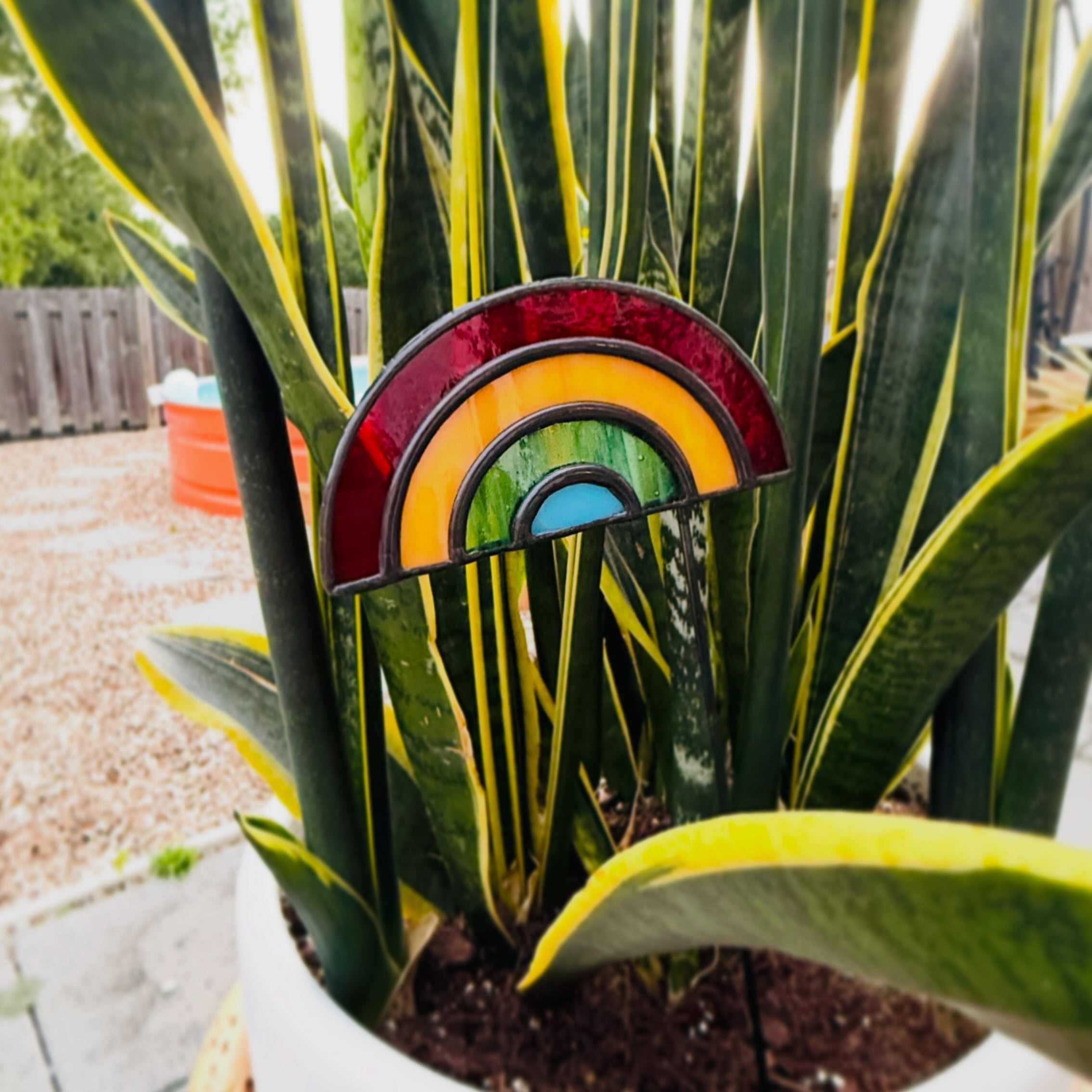 Rainbow Plant Stake
