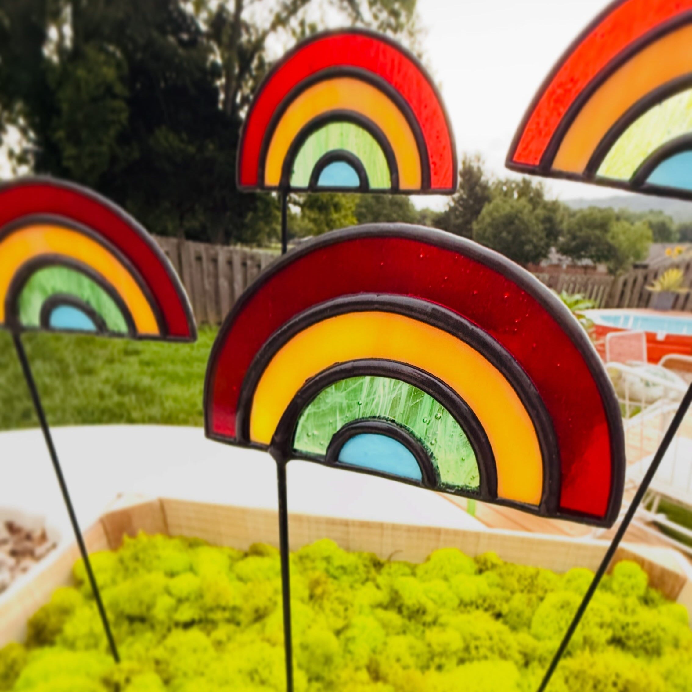 Rainbow Plant Stake