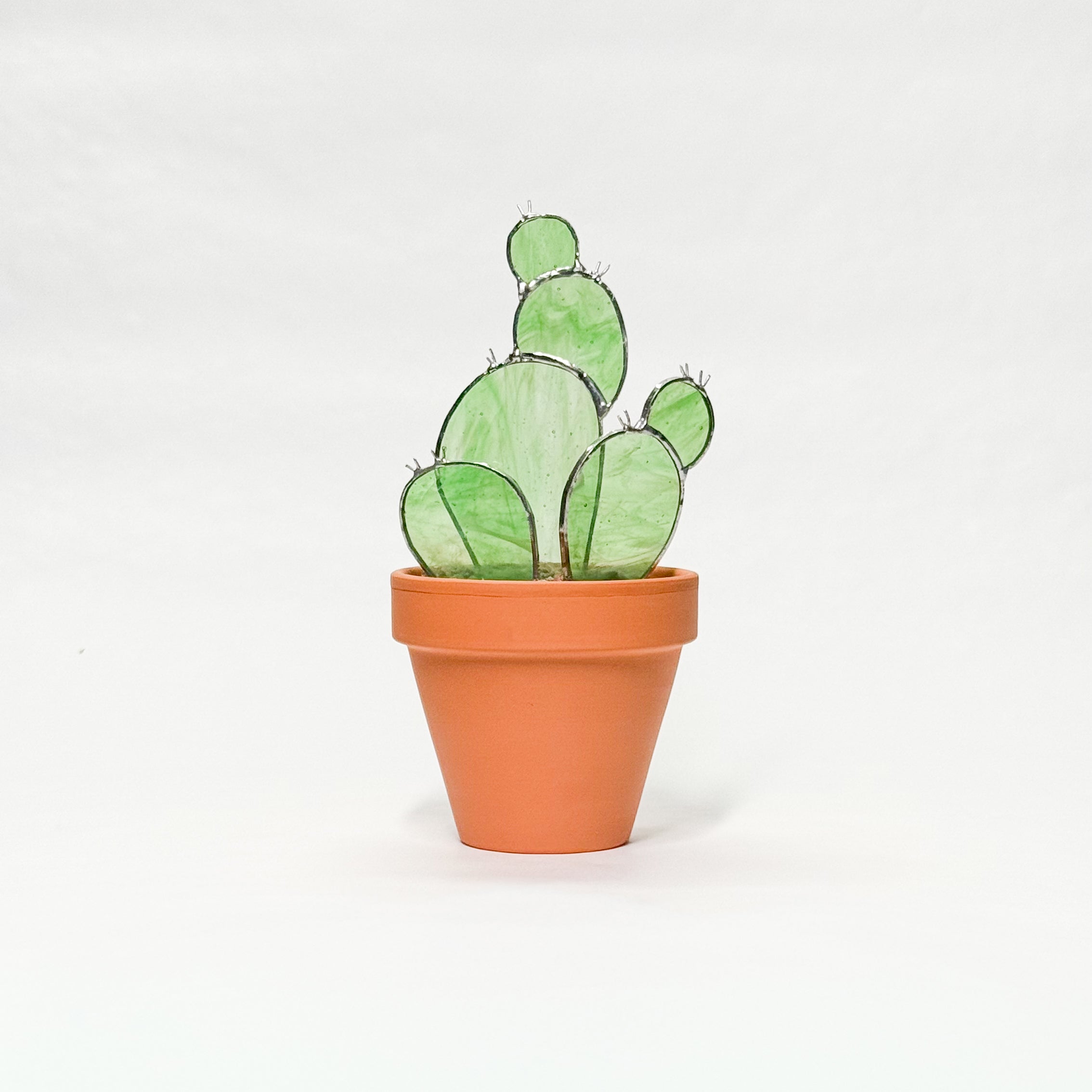 3D Stained Glass Prickly Pear Cactus