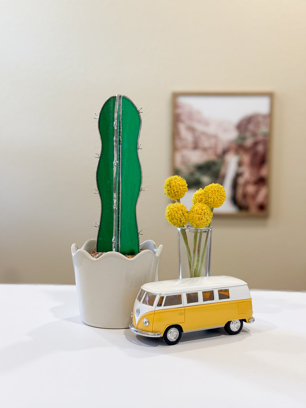 3D Stained Glass Sentia Cactus