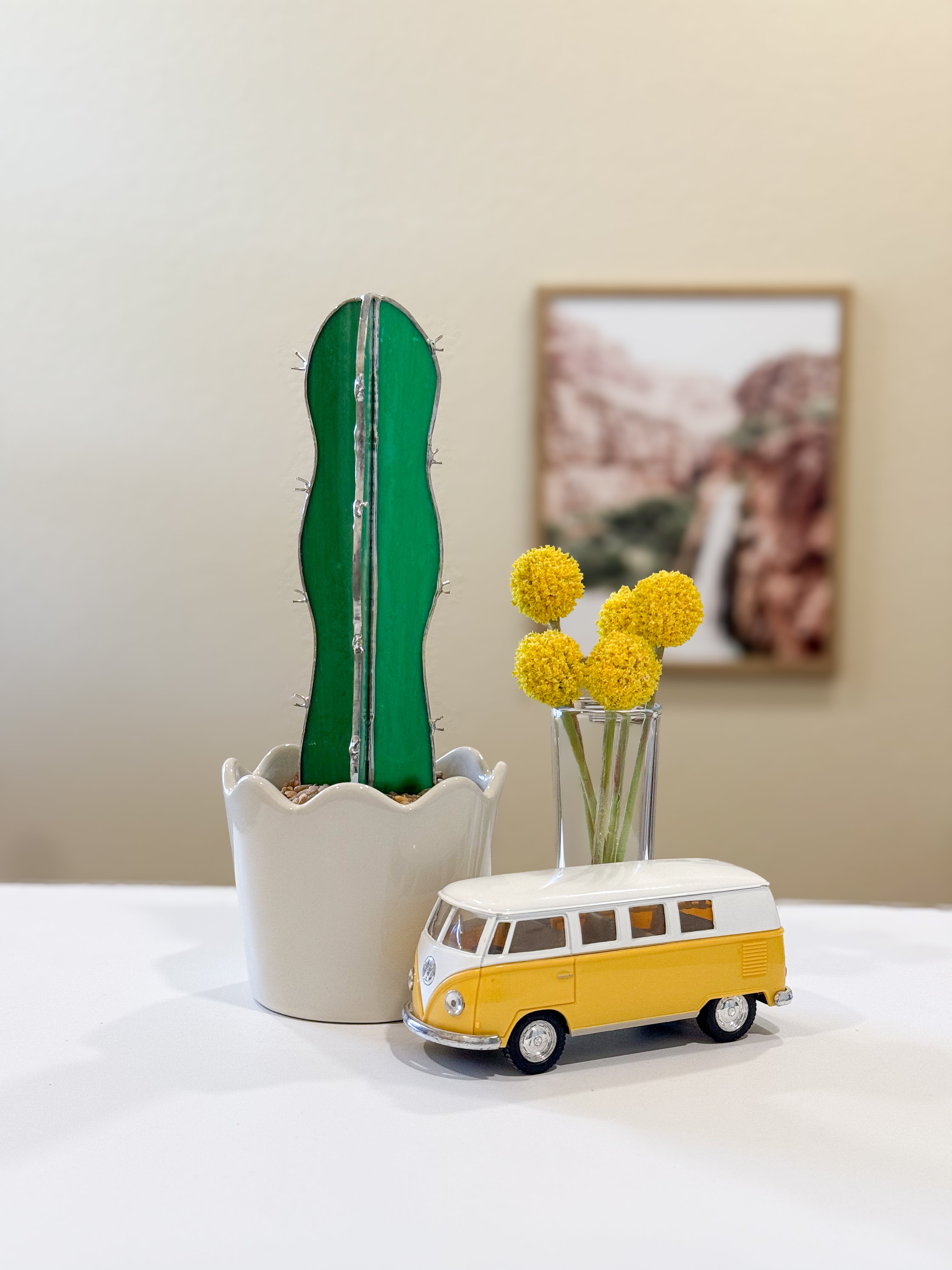 3D Stained Glass Sentia Cactus