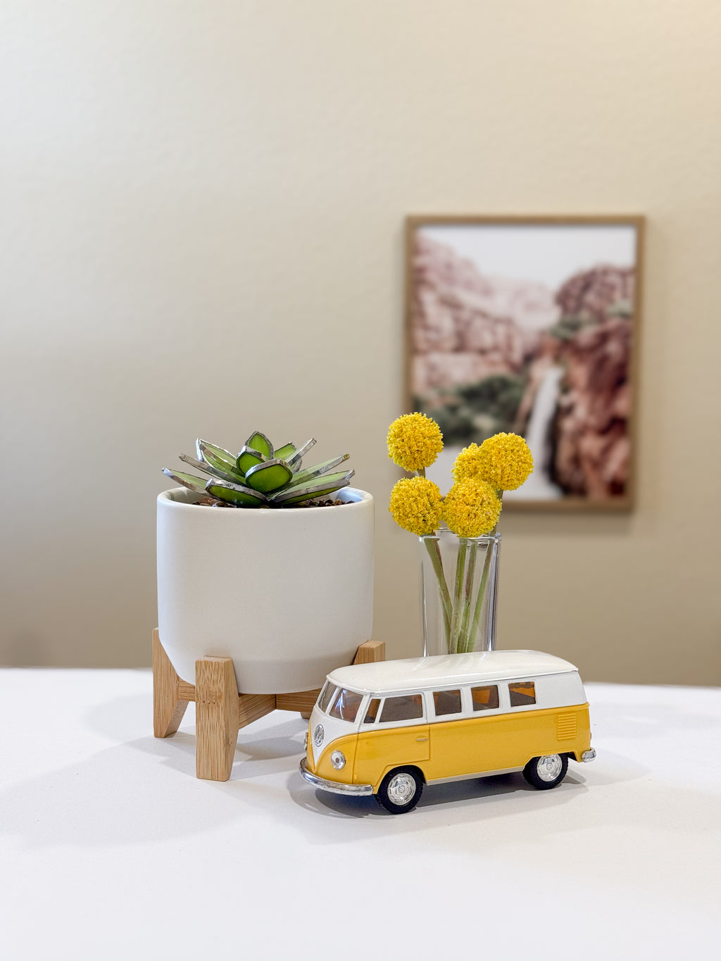 3D Stained Glass Opalina Succulent