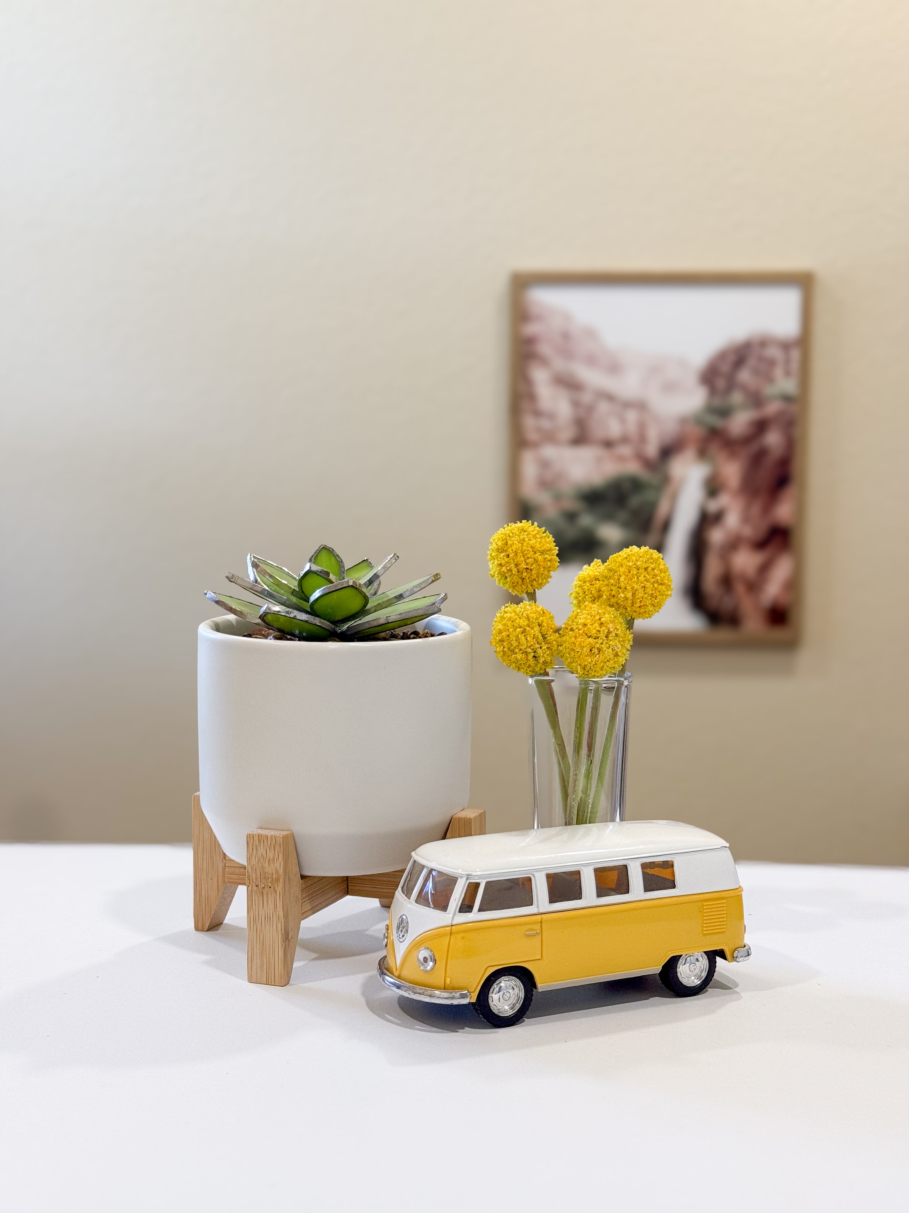 3D Stained Glass Opalina Succulent