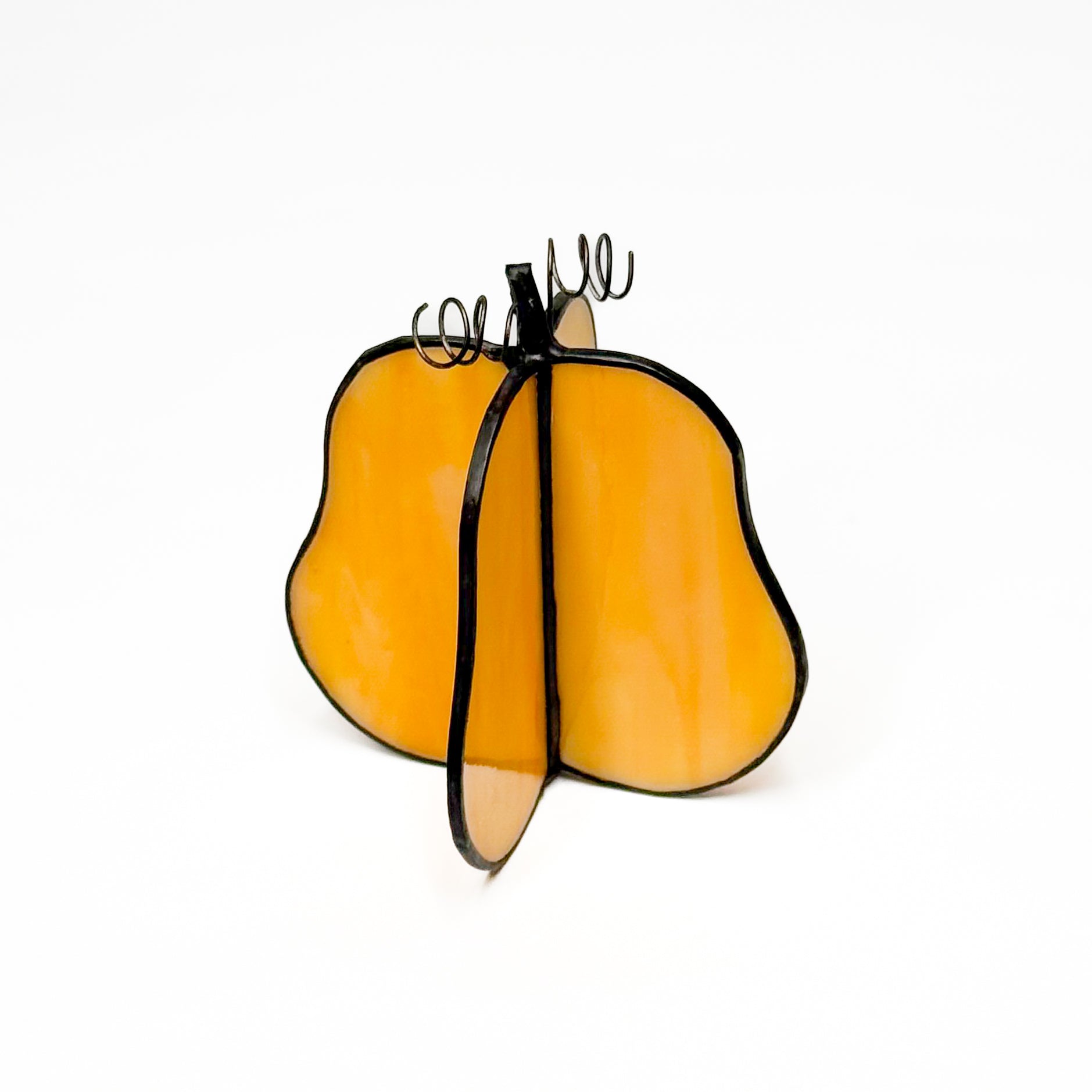 3D Stained Glass Honeynut Pumpkin