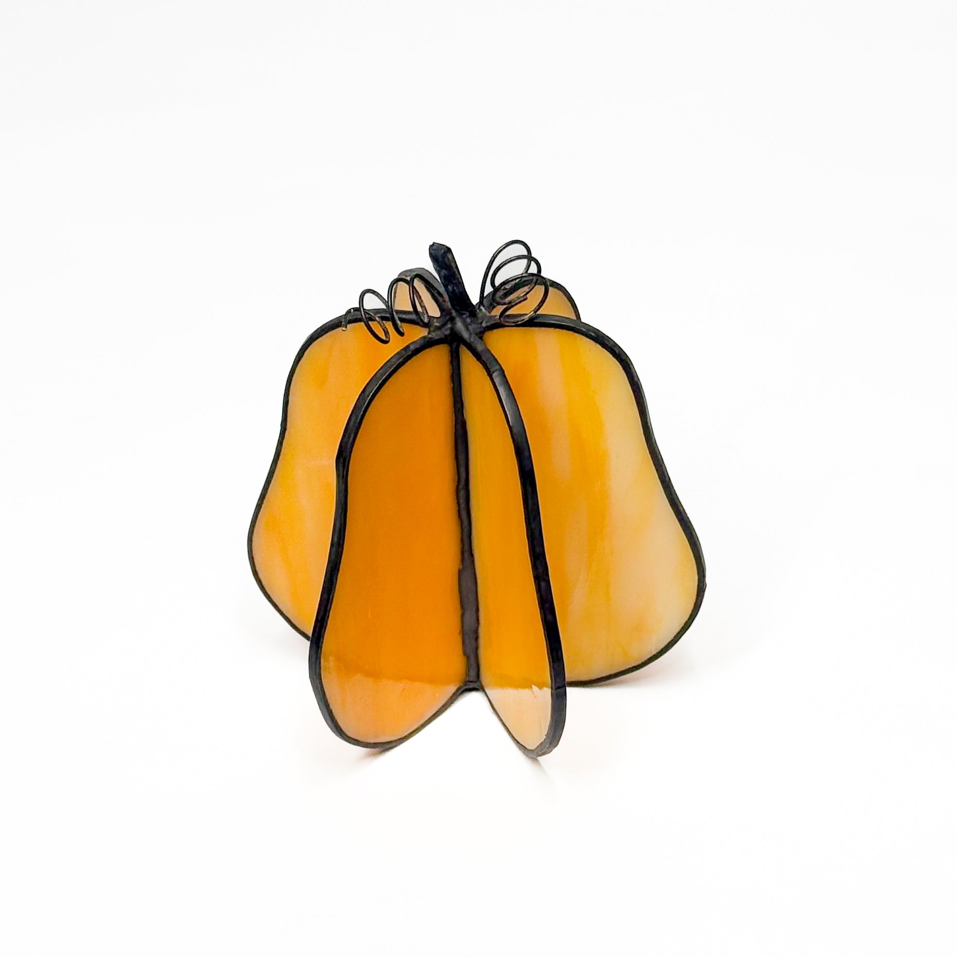 3D Stained Glass Honeynut Pumpkin