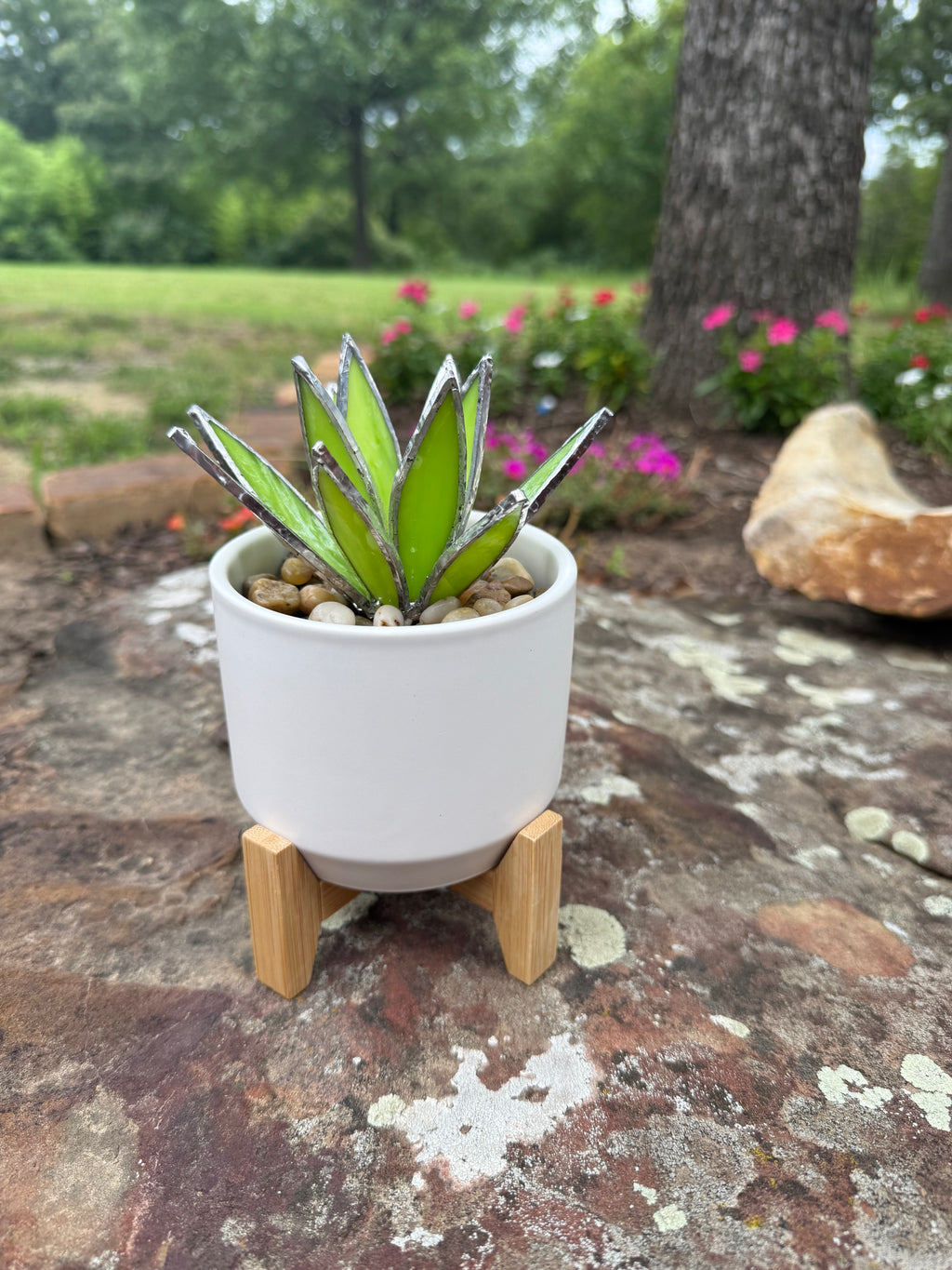 3D Stained Glass Agave Plant